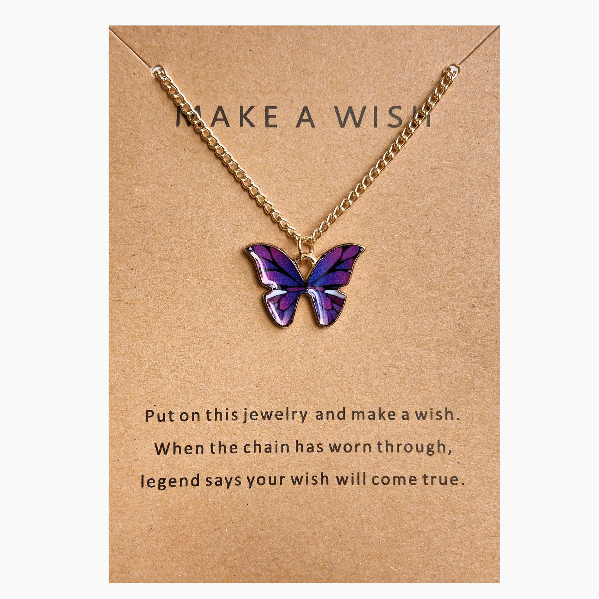 Bohemian fashion butterfly necklace-BUNNYKACHU