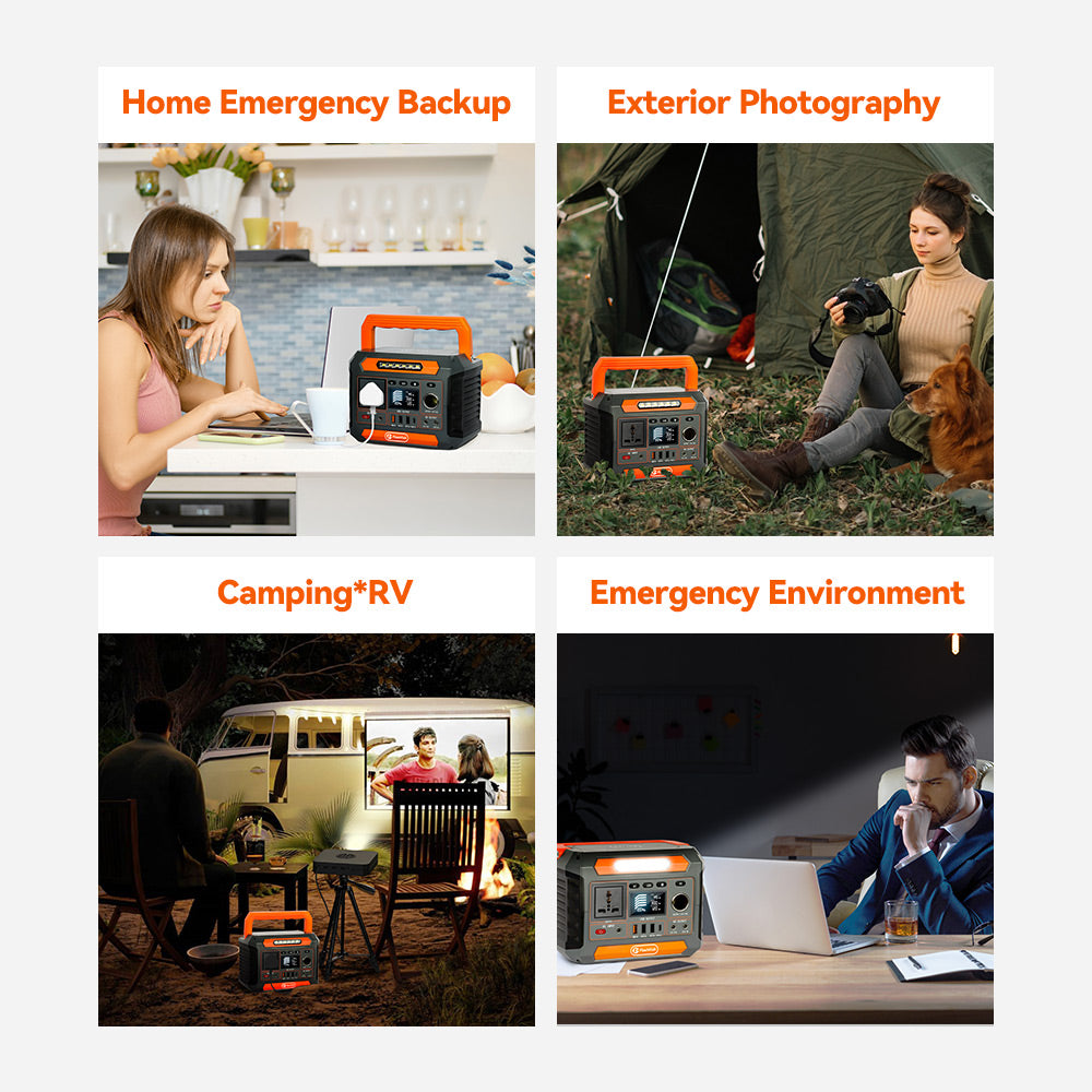 FlashFish P66A Portable Power Station | 260W+288Wh UPS & Wireless