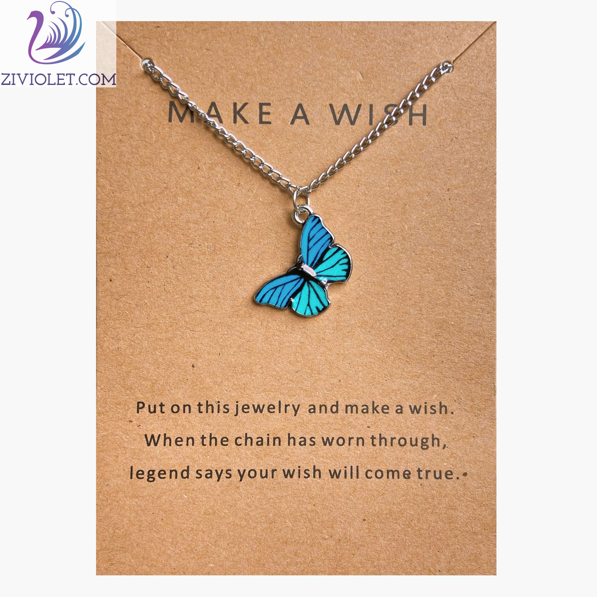 Bohemian fashion butterfly necklace-BUNNYKACHU
