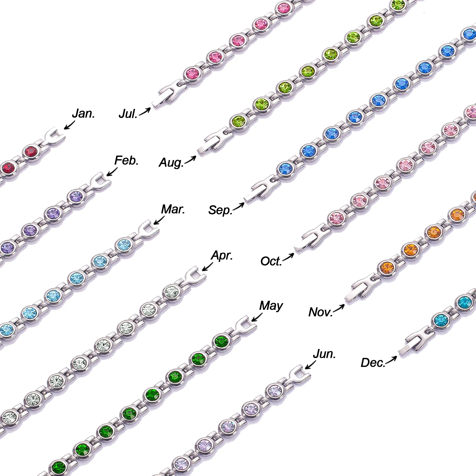 Birthday Month Energy Stone Bracelet-BUNNYKACHU