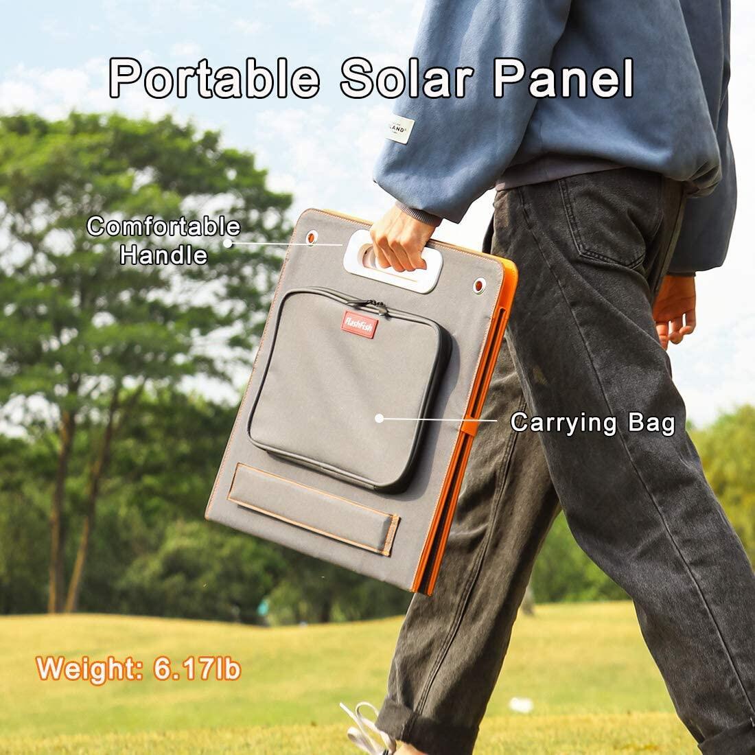 FlashFish TSP100 Portable Solar Panel | 100W/18V Foldable Charger