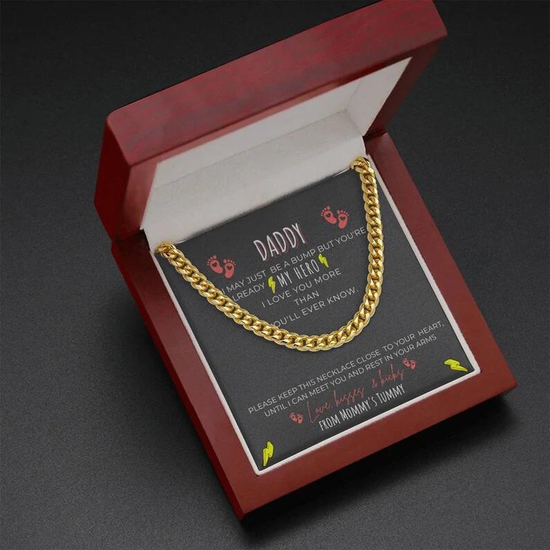 Gift For Dad From Daughter "You Will Always Be My Hero" Necklace-BUNNYKACHU