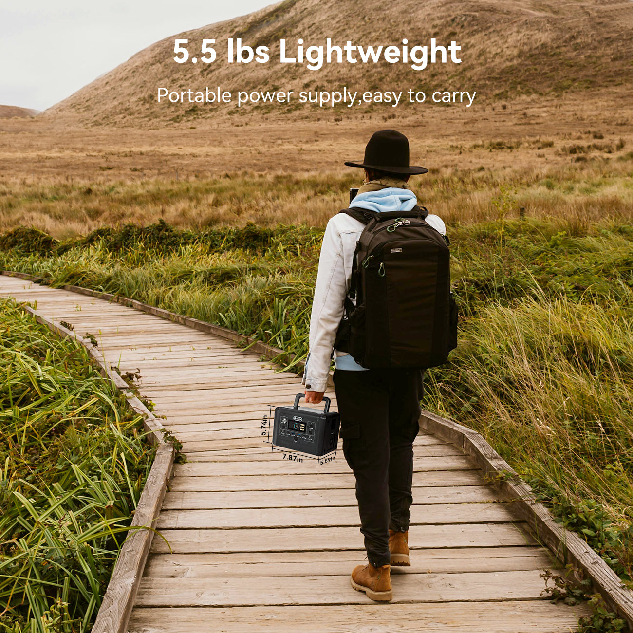 FlashFish T200 Portable Power Station |【LFP】200W+153.6Wh