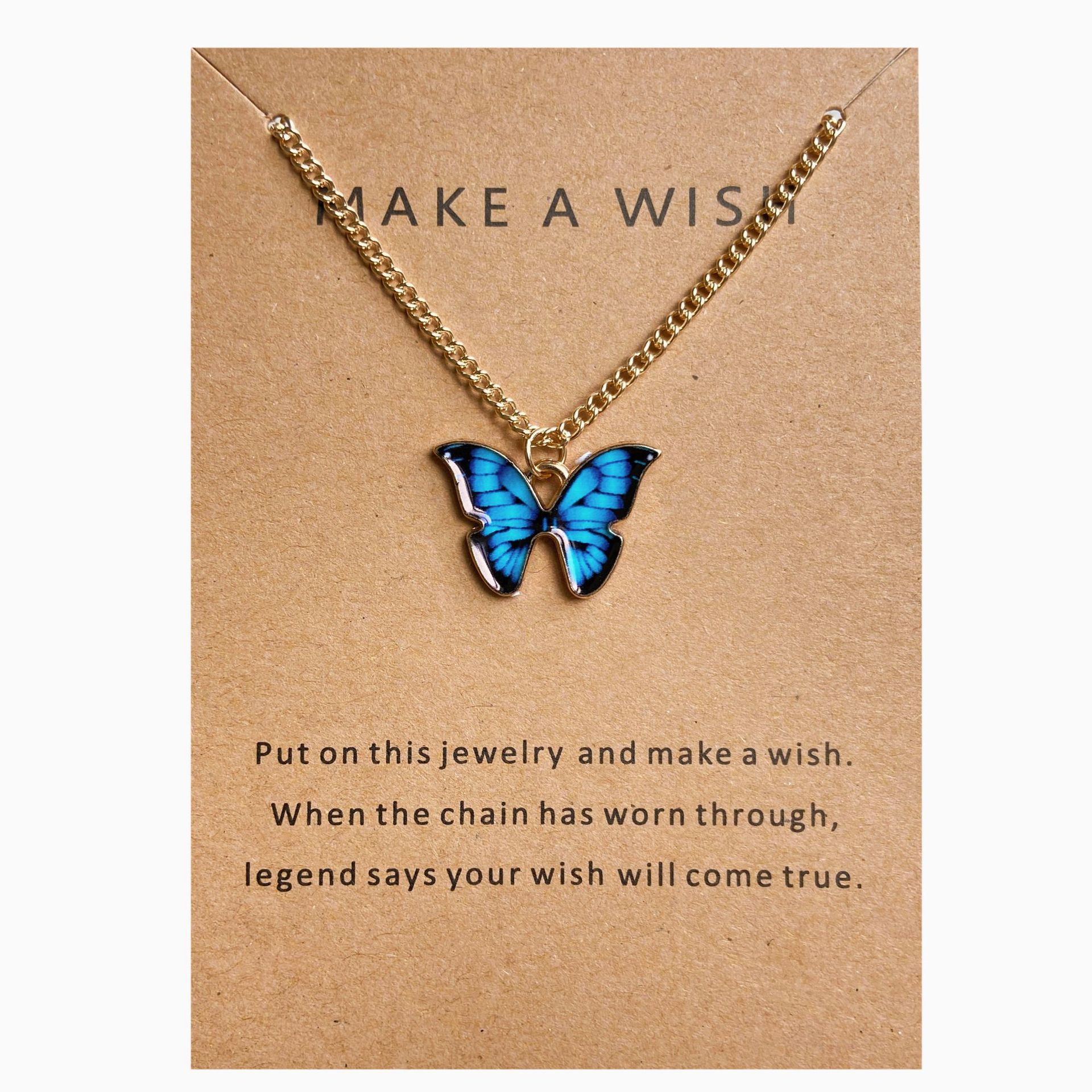 Bohemian fashion butterfly necklace-BUNNYKACHU