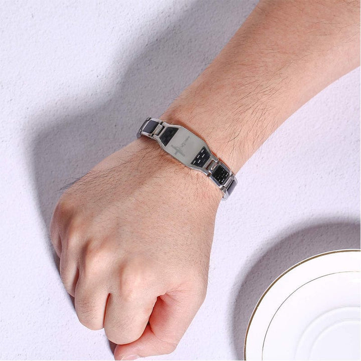 Men's Jesus cross energy bracelet-BUNNYKACHU