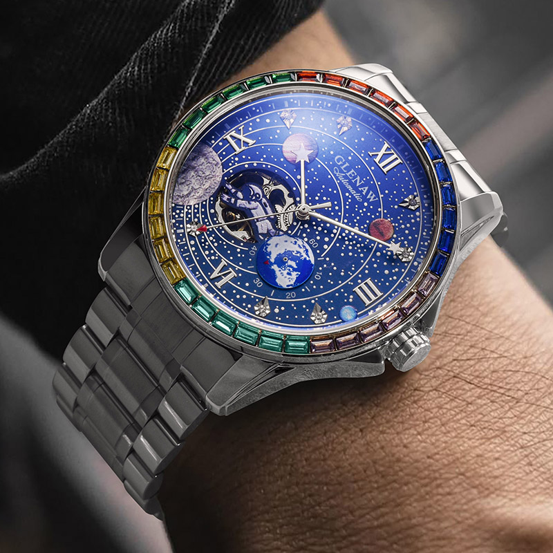 Cosmic Explorer Men’s Watch – Perfect Gift for Space Enthusiasts