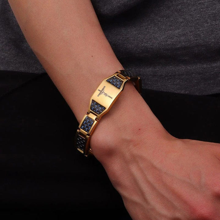 Men's Jesus cross energy bracelet-BUNNYKACHU