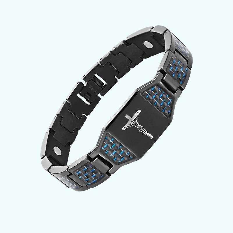 Men's Jesus cross energy bracelet-BUNNYKACHU