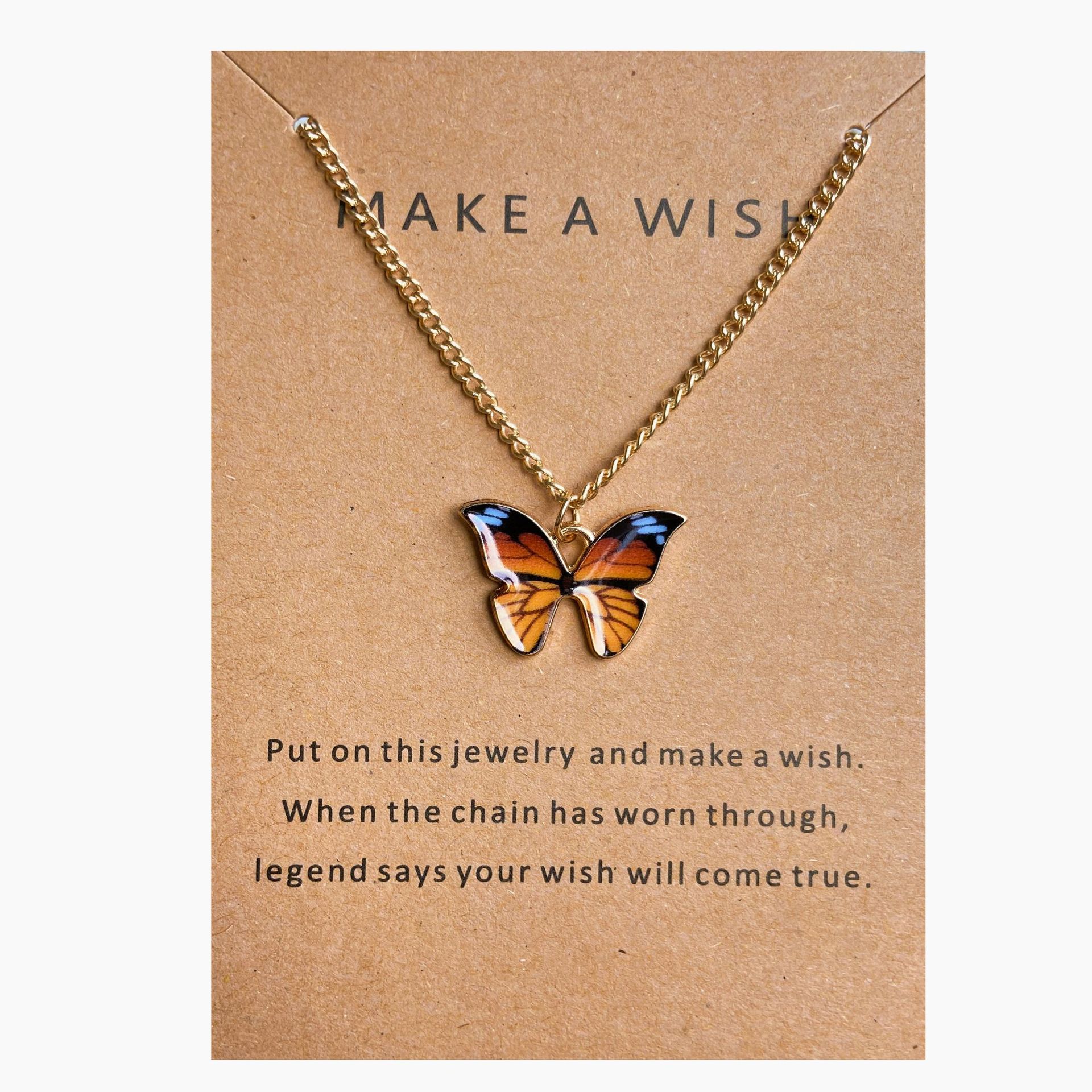 Bohemian fashion butterfly necklace-BUNNYKACHU