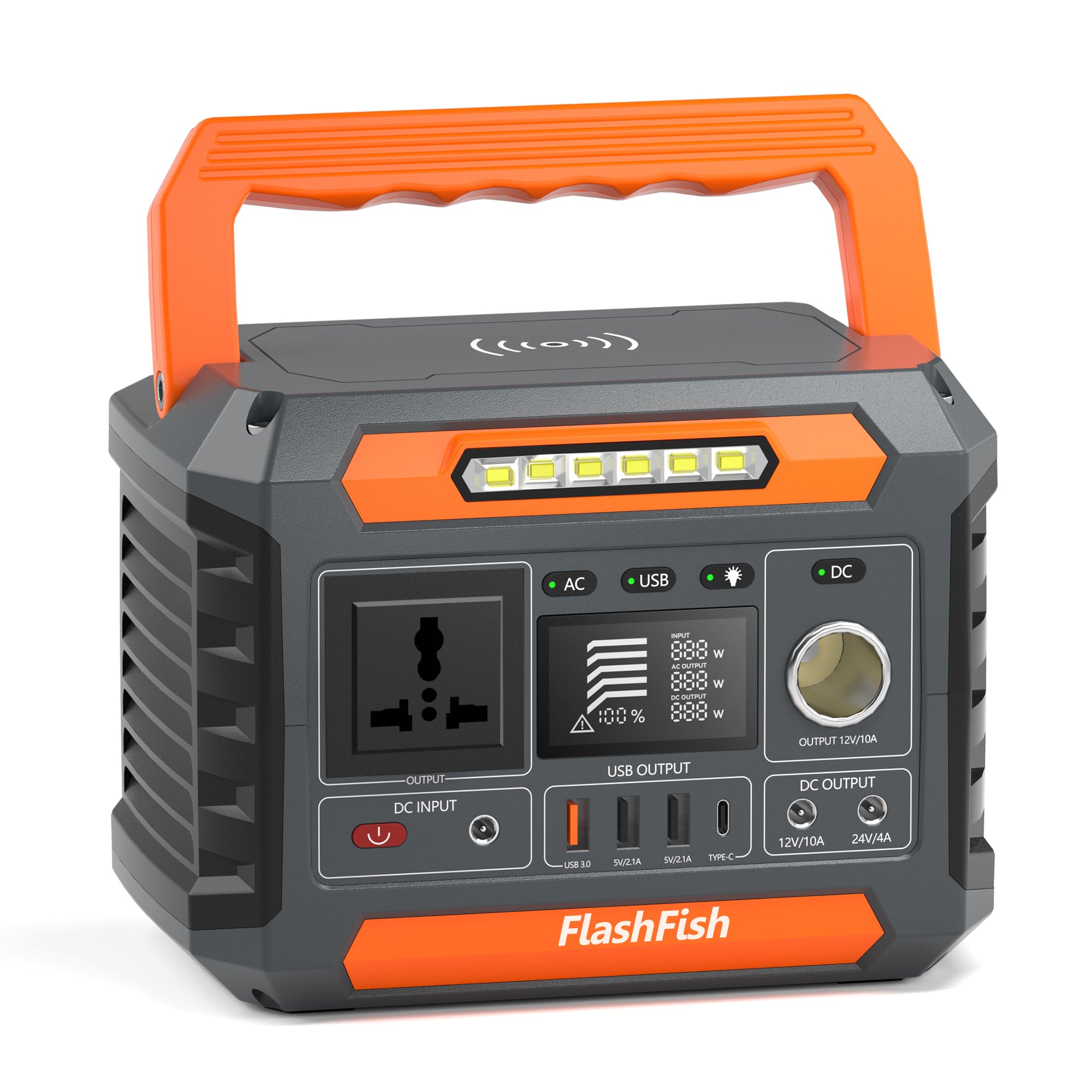 FlashFish P66A Portable Power Station | 260W+288Wh UPS & Wireless