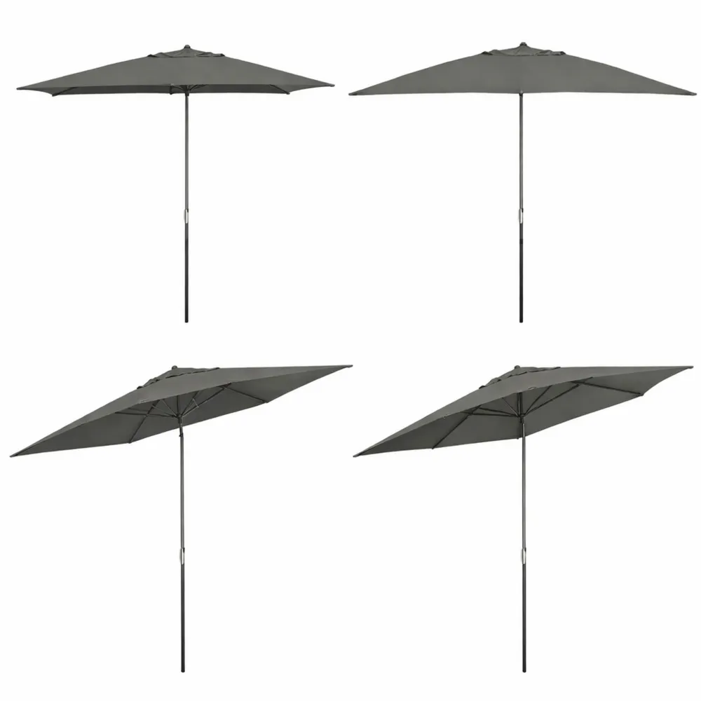 Ombrellone Rettangolare da Giardino con Rivestimento Protettivo-Quiesden