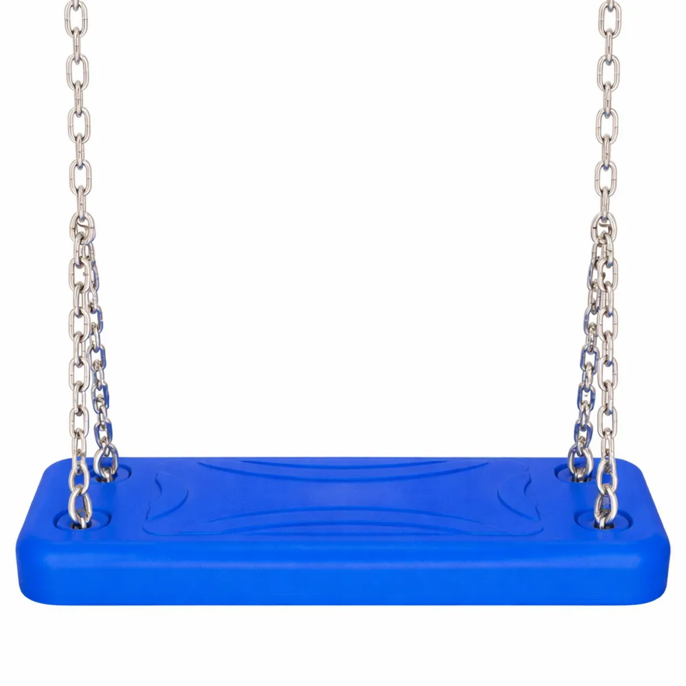 Seggiolino Altalena per Uso Pubblico con Catene in Acciaio, Blu-Braydenest