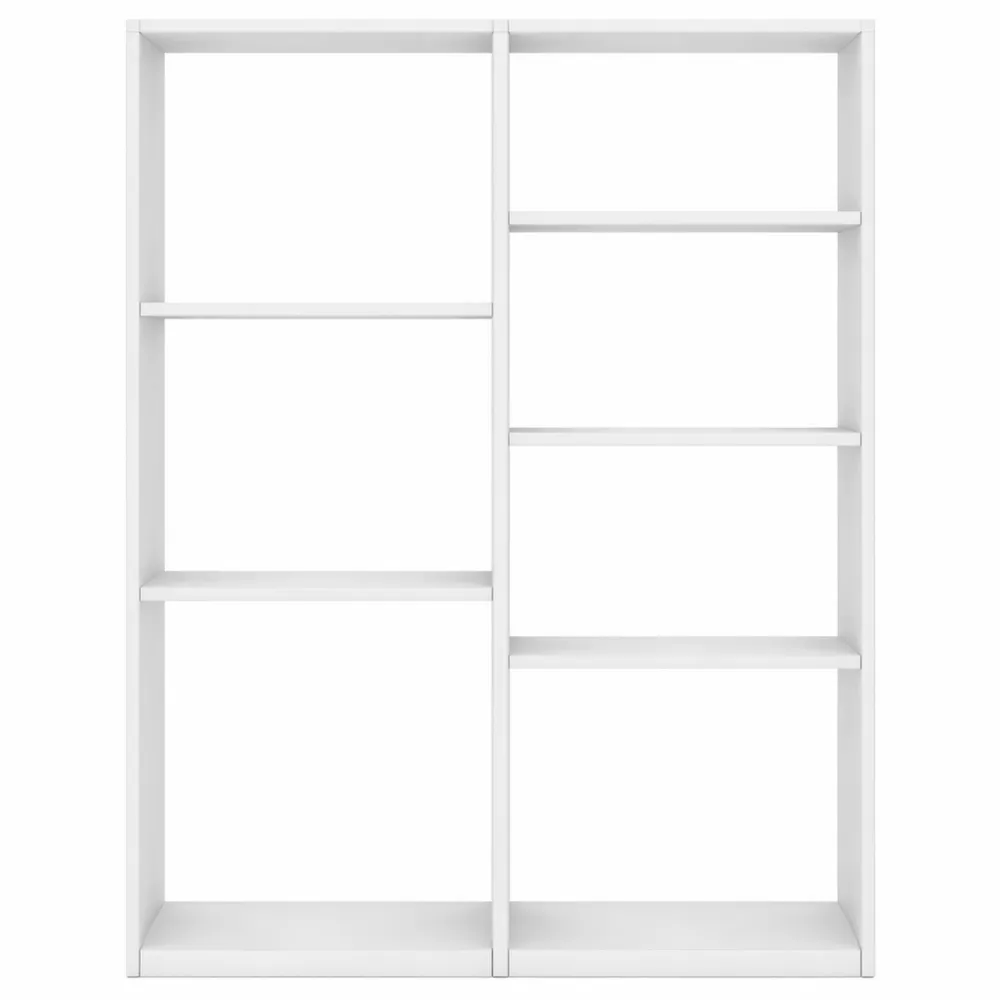 Scaffale in Legno per Libri a Forma di Albero con 12 Ripiani e Kit Anti-Ribaltamento, Ideale per Casa e Ufficio, 65 x 20 x 162 cm, Colore Bianco-Braydenest