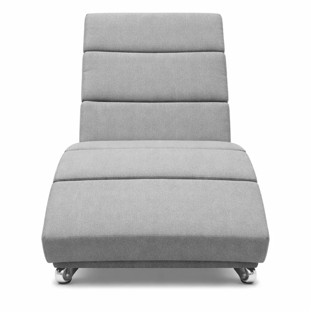 Chaise Longue Relax XXL Grigio per Interni 186x89x55cm-Braydenest