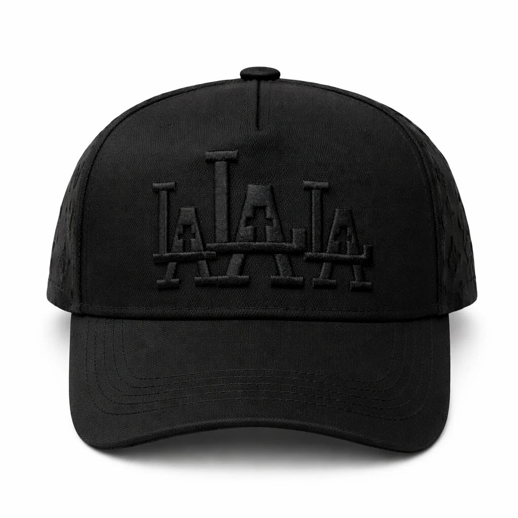 Gorra Negra LA Bordada 3D