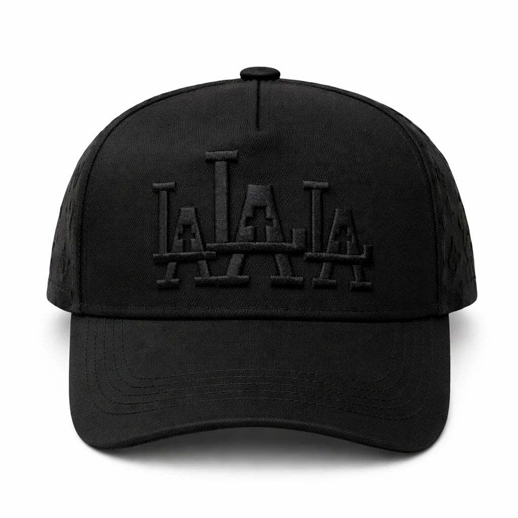 Gorra Negra LA Bordada 3D