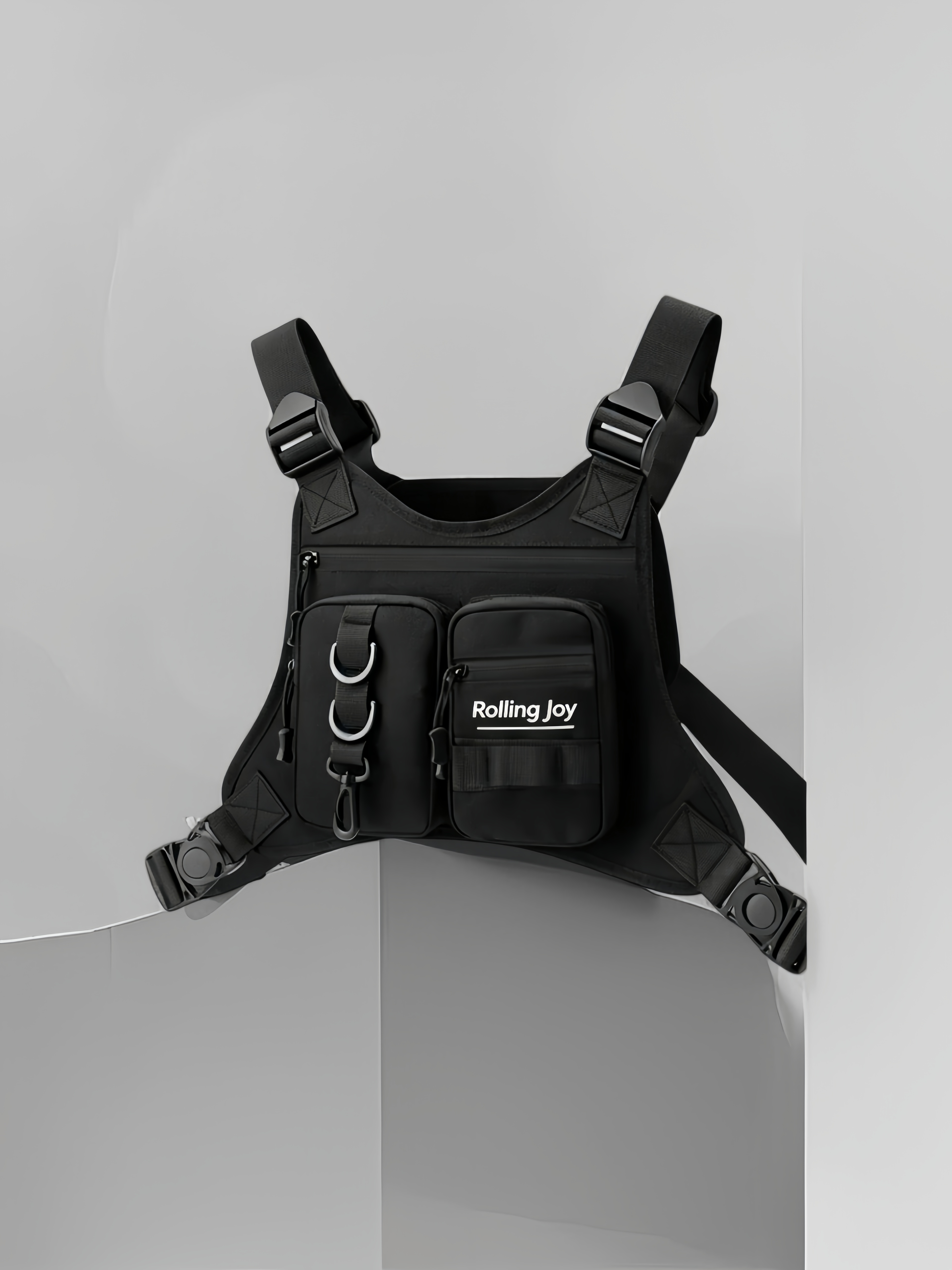 Black/Camouflage Tactical Chest Rig Vest Bag For Cycling Trail Running Marathon