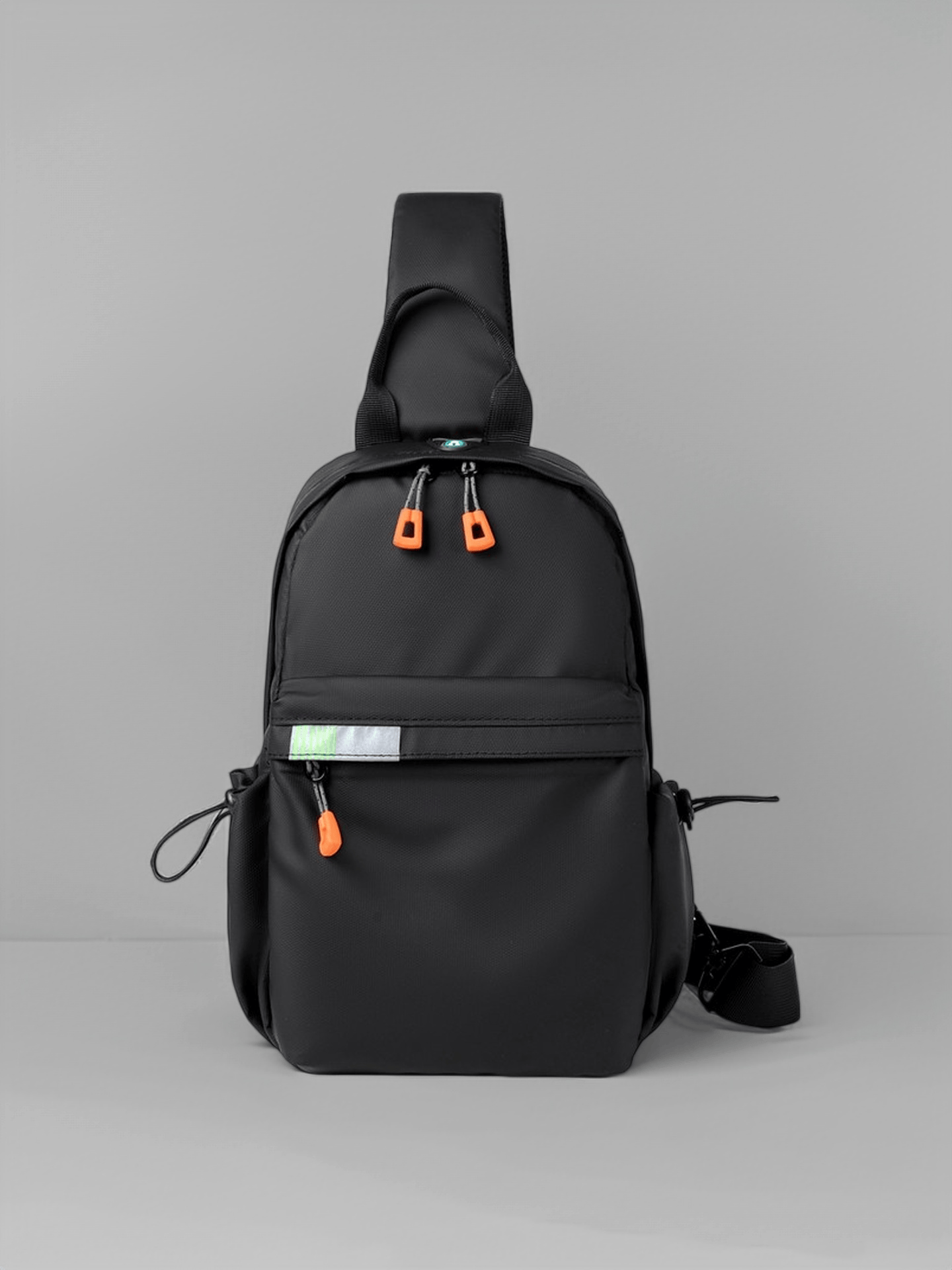 Multi-Color Casual Sling Bag Lightweight Waterproof Chest Pack With Reflective Strip