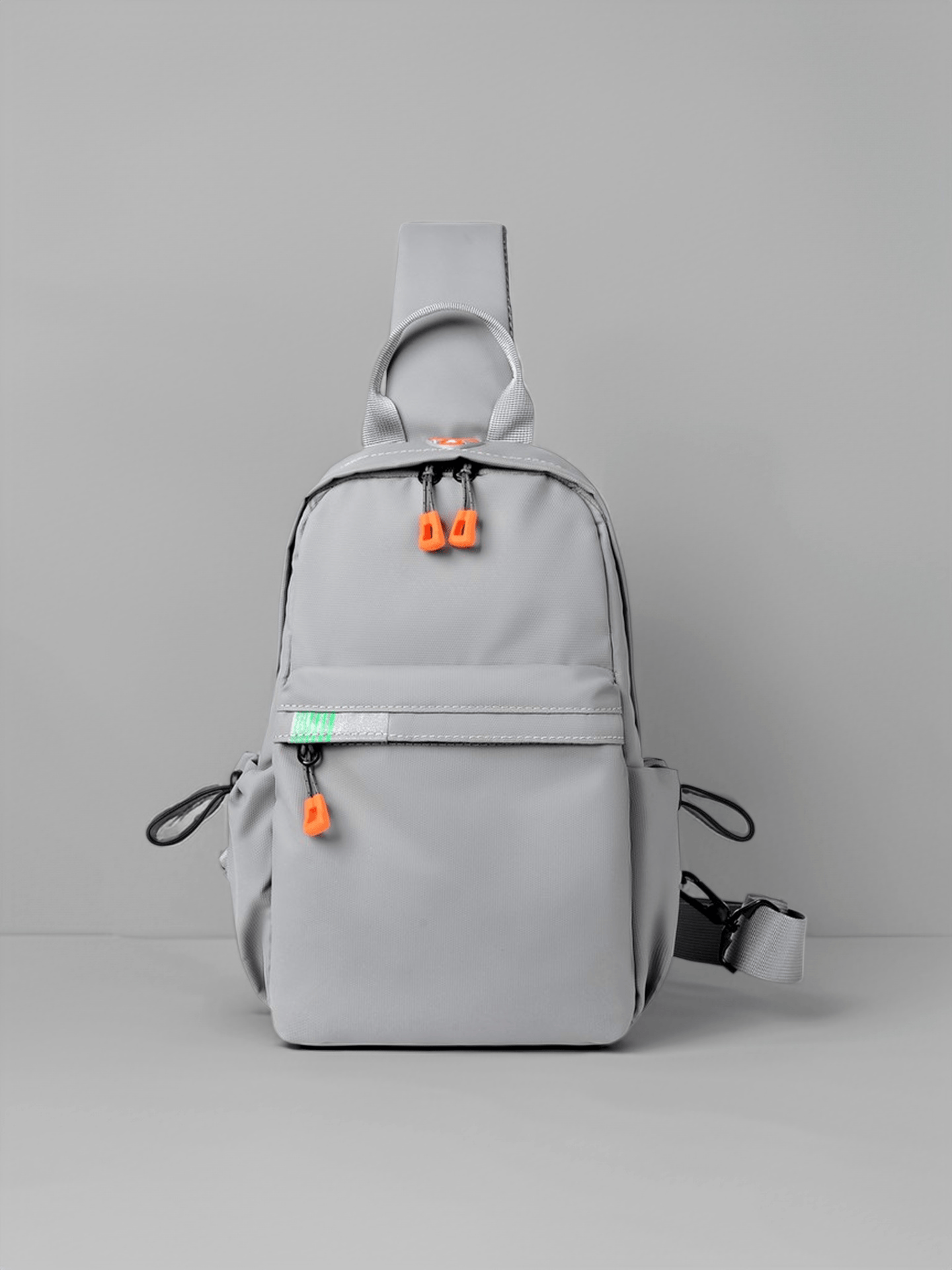 Multi-Color Casual Sling Bag Lightweight Waterproof Chest Pack With Reflective Strip