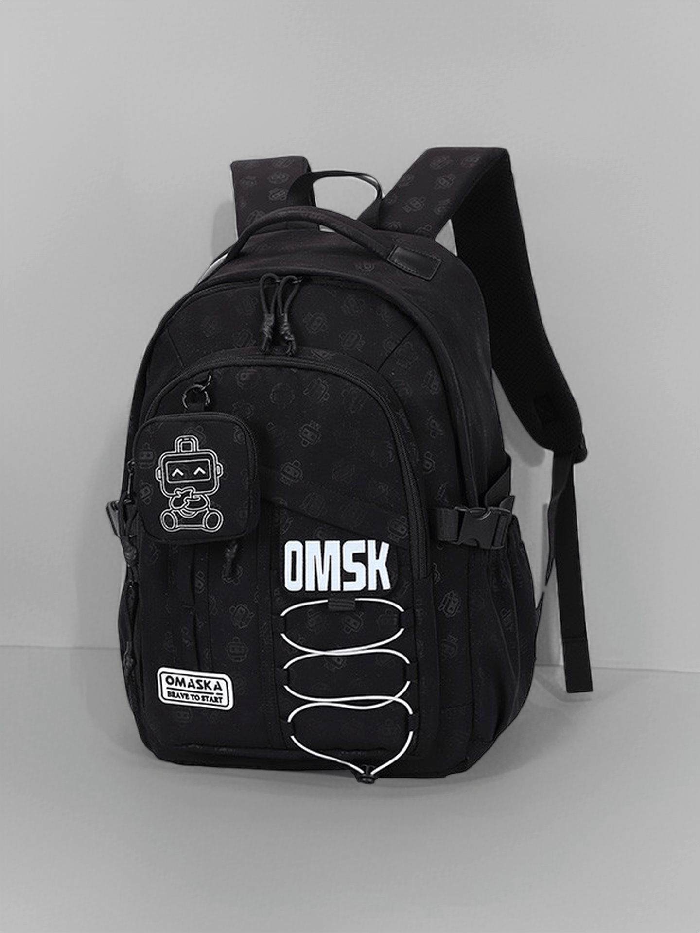 Multi-Color Functional Student Backpack Multi-Pocket Casual Daypack