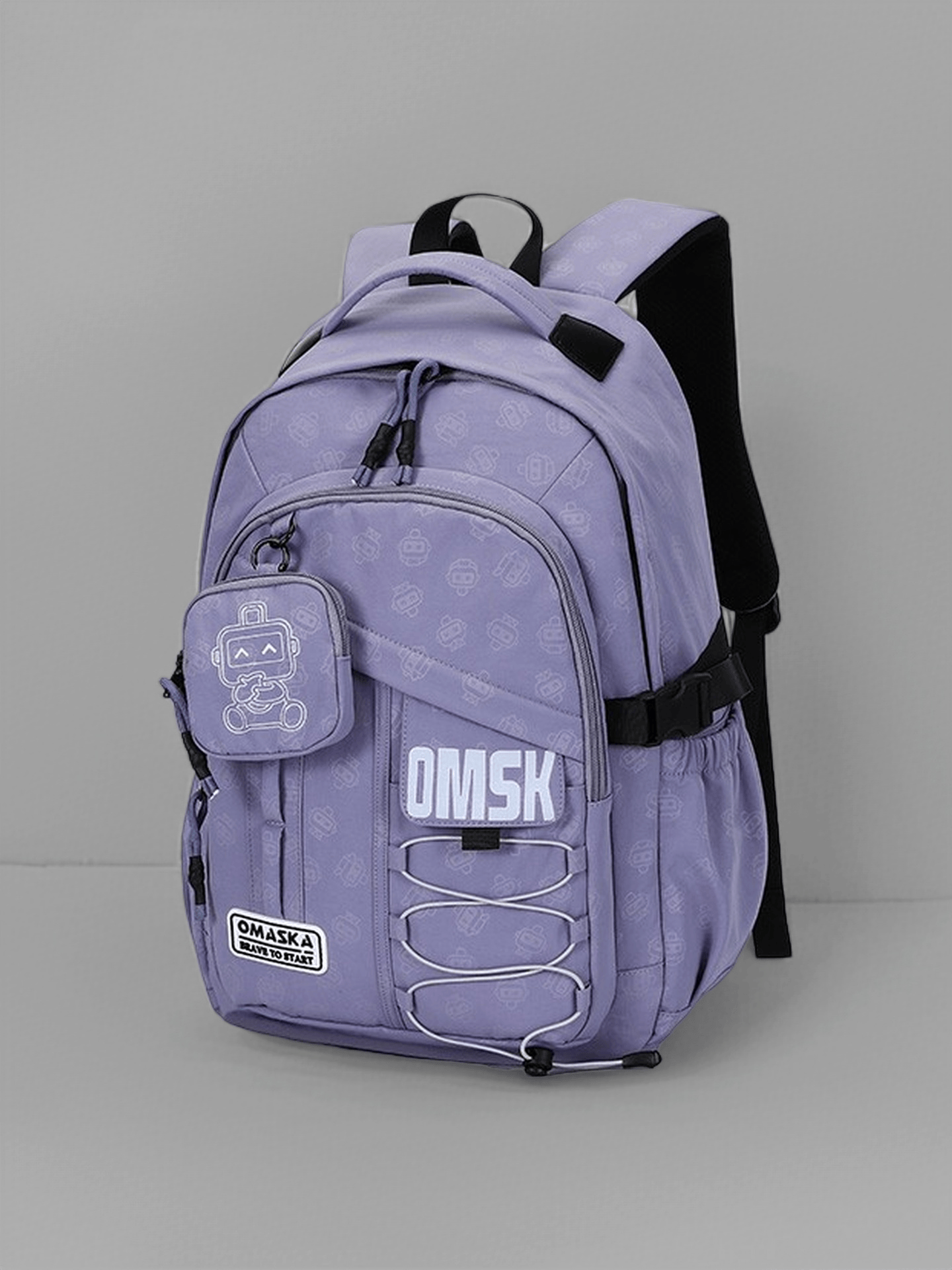 Multi-Color Functional Student Backpack Multi-Pocket Casual Daypack