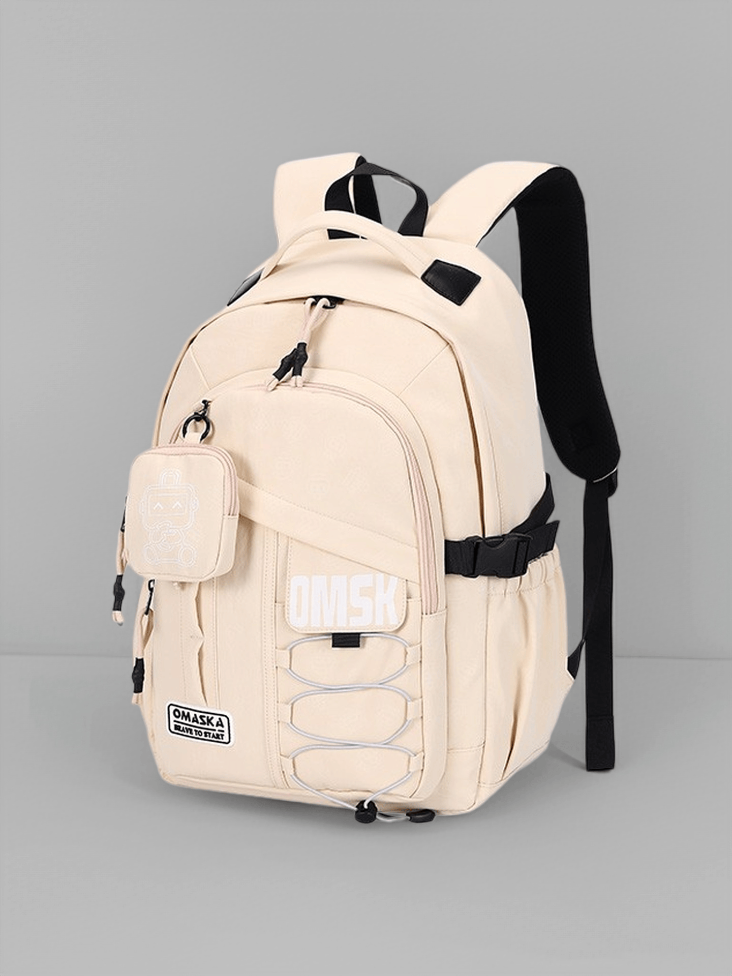 Multi-Color Functional Student Backpack Multi-Pocket Casual Daypack