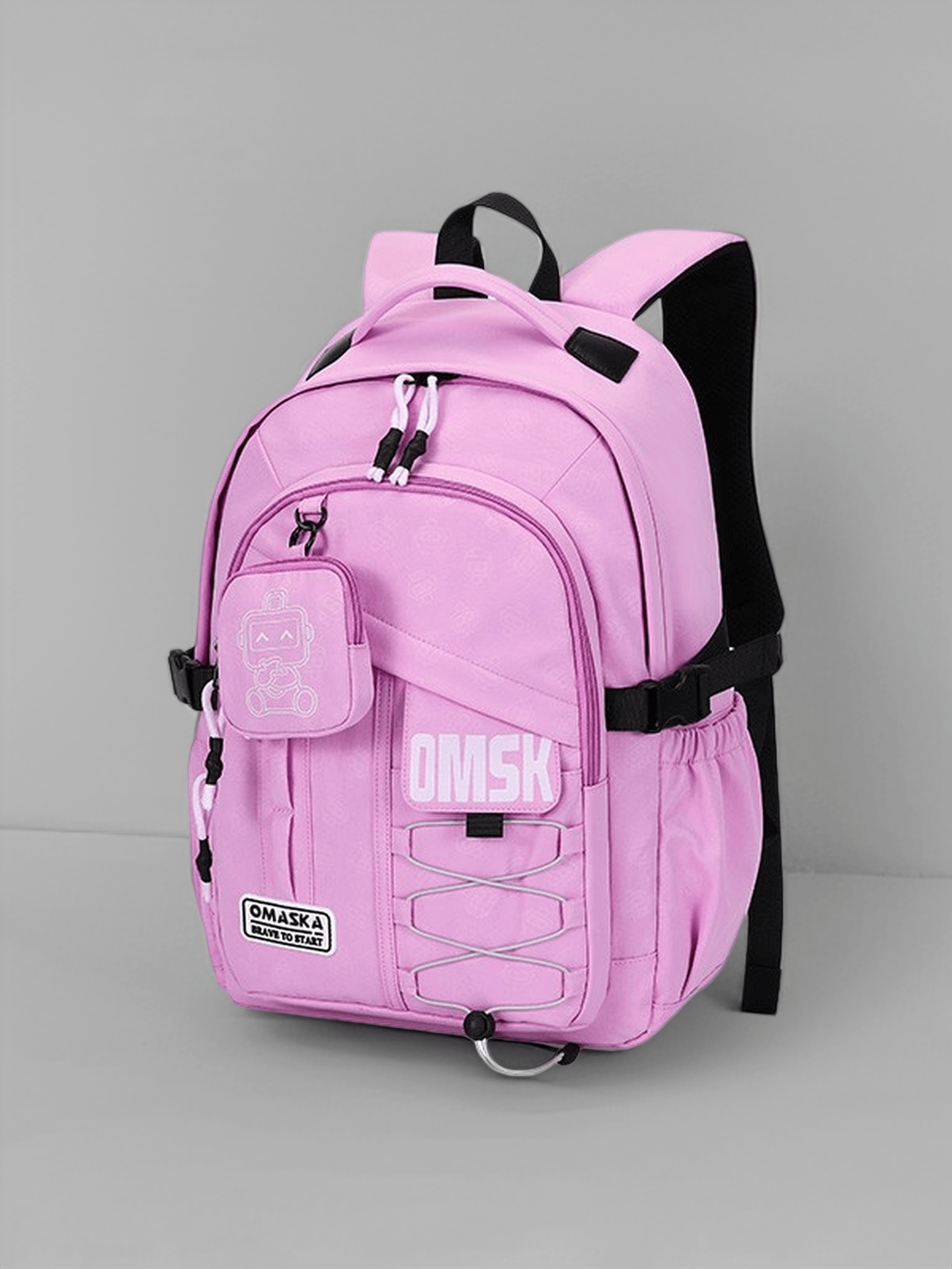Multi-Color Functional Student Backpack Multi-Pocket Casual Daypack