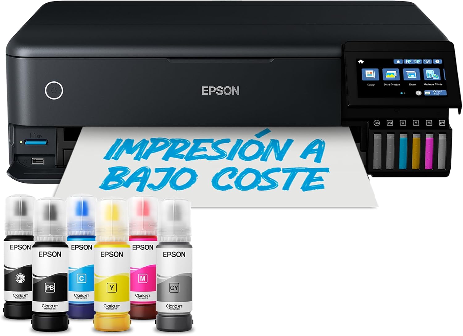 Epson EcoTank ET 8550 A3 Plus - impresora fotográfica con depósito de tinta WiFi Ethernet USB dúplex e impresión en CD-Homigoyard