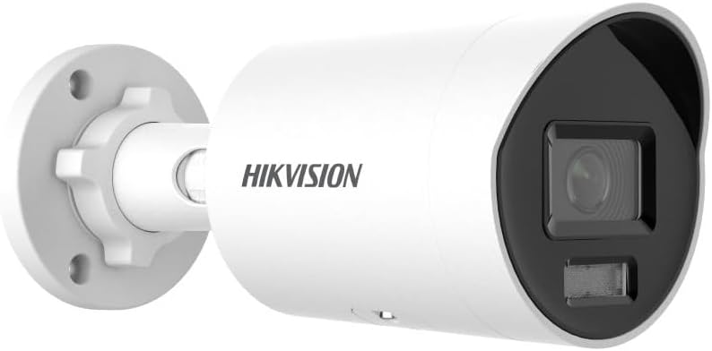Hikvision DS-2CD2047G2H-LIU - Cámara IP ColorVu 4 MP 2.8 mm con cable para pared y sensor de imagen blanco-Homigoyard