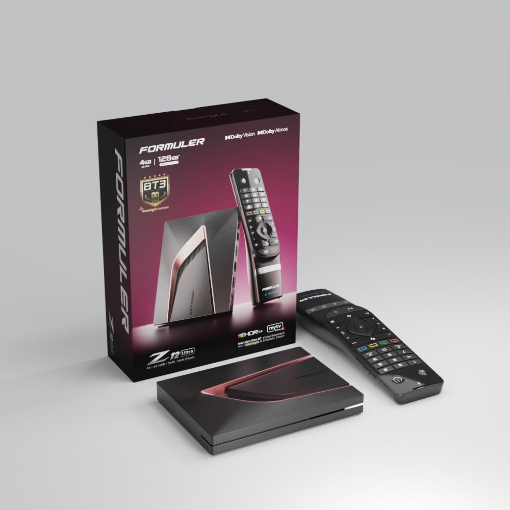 Formuler Z12 Ultra 4K Android 12 TV Box - reproductor multimedia Dolby Vision Dolby Atmos HDR10 WiFi 6E y 128 GB-Homigoyard