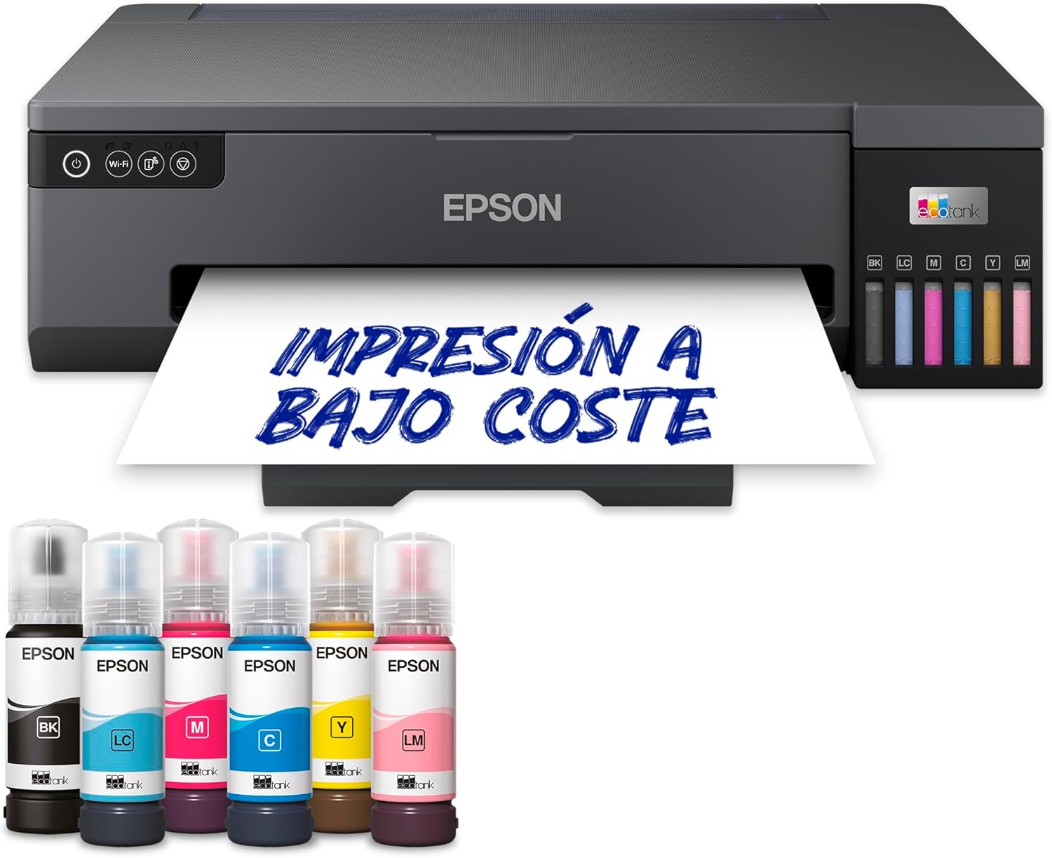 Epson EcoTank ET 18100 - impresora fotográfica A3 Plus 6 colores con WiFi tinta recargable y soporte para PVC CD DVD-Homigoyard