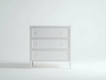 Cómodas de madera con 3 cajones 80x40x85 cm - blanco - diseño moderno-Homigoyard