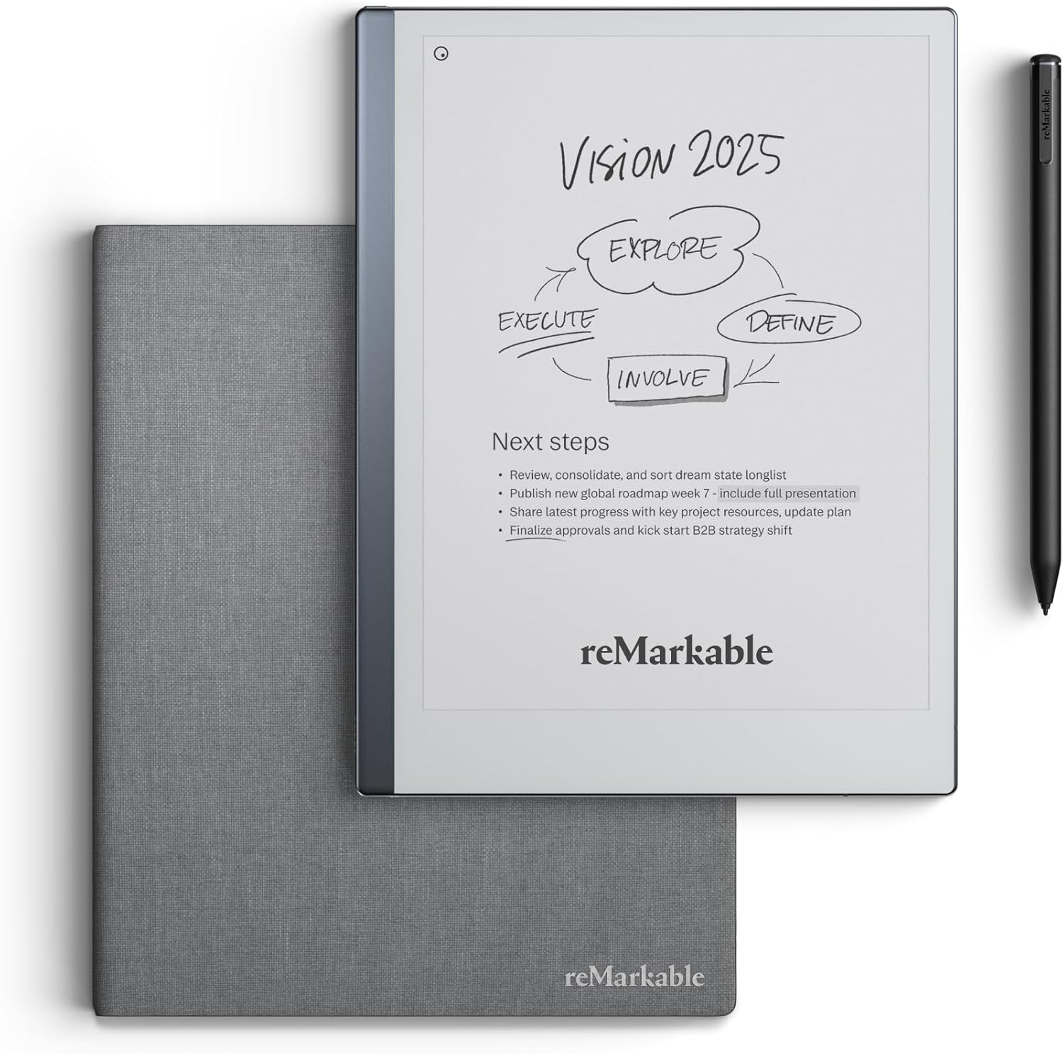reMarkable 2 Pack Avanzado - tableta de tinta electrónica 10,3 pulgadas blanco y negro con Marker Plus Book Folio y 4096 niveles de presión-Homigoyard
