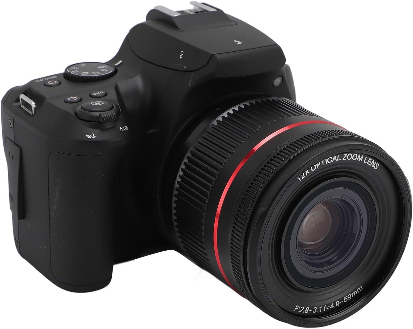 Tbest cámara digital compacta 64 MP - zoom óptico 12 aumentos - vídeo 4K - pantalla abatible - WiFi - para viajes y vlogging-Homigoyard