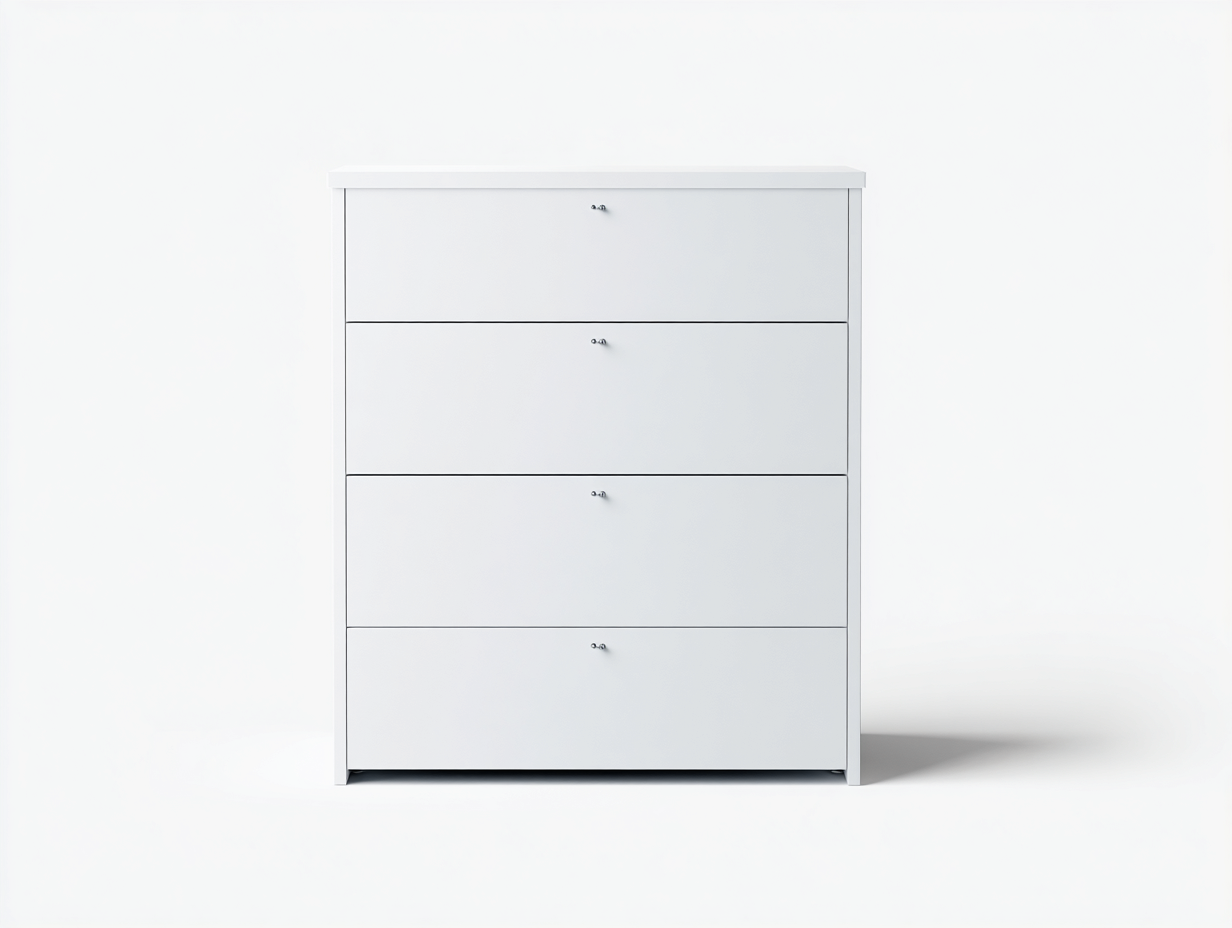 Cómodas almacenamiento moderno 95x45x100 cm - blanco - cómoda dormitorio minimalista-Homigoyard