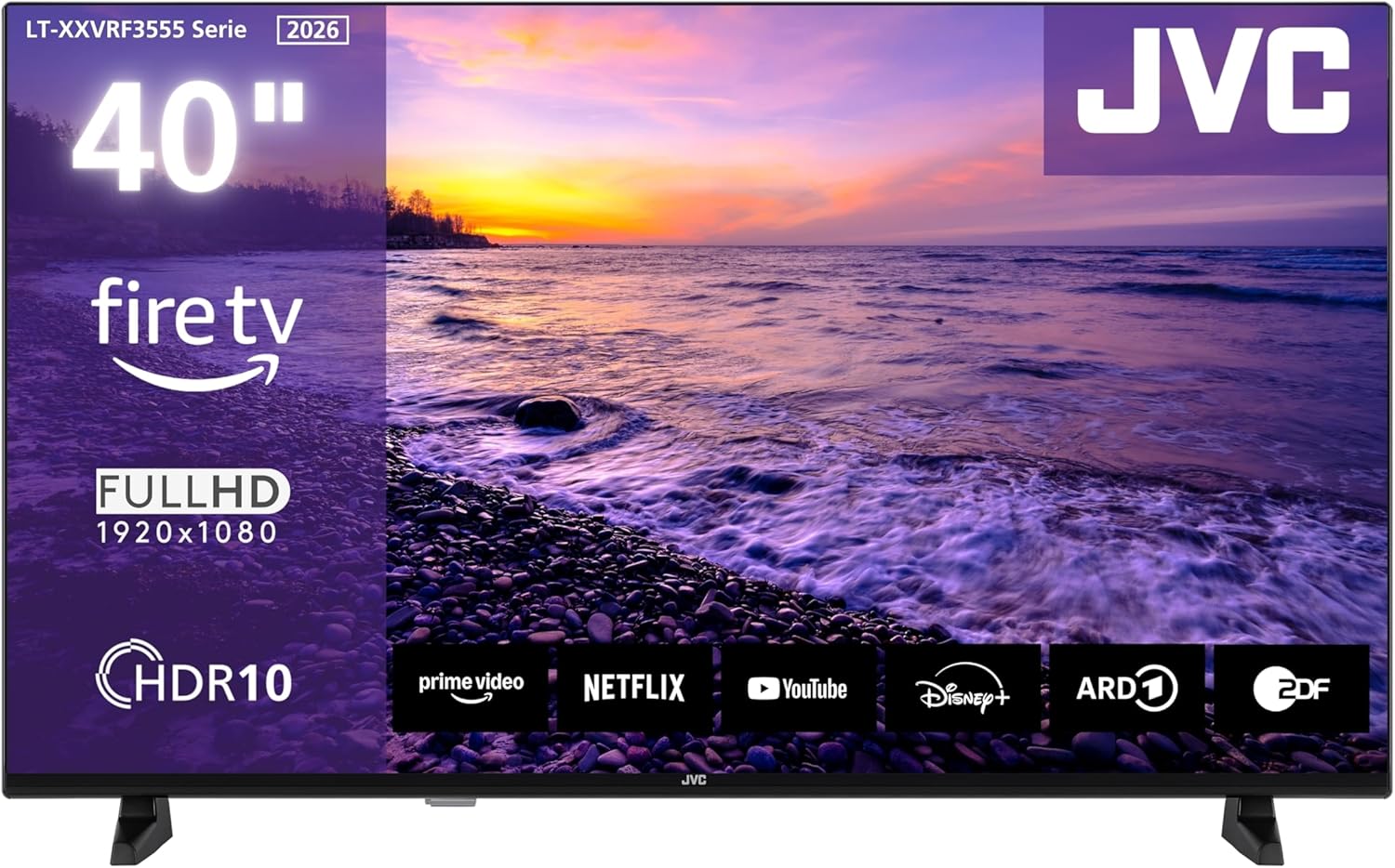 JVC LT-40VRF3555 40 Zoll Fire TV Full HD Smart TV LED Fernseher mit HDR, Alexa Sprachsteuerung, Triple Tuner, Bluetooth, WLAN, HDMI und USB, Modelljahr 2026-Cottagethub