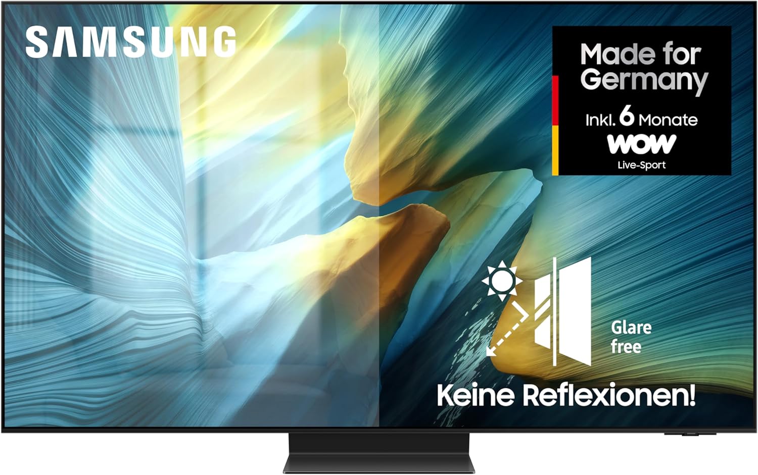 Samsung OLED S95F 65 Zoll 4K Smart TV OLED HDR Pro NQ4 AI Gen3 Prozessor 165Hz Gaming Hub Dolby Atmos WLAN Bluetooth-Cottagethub