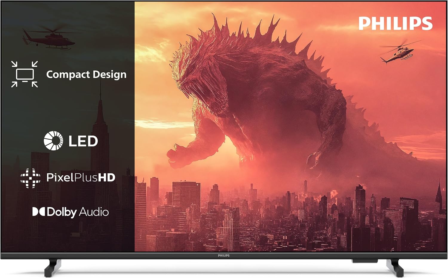 Philips 43PFS5500 43 Zoll Full HD LED TV mit Pixel Plus Dolby Audio Vocal Boost Kompaktes Design HDMI USB WLAN-Cottagethub
