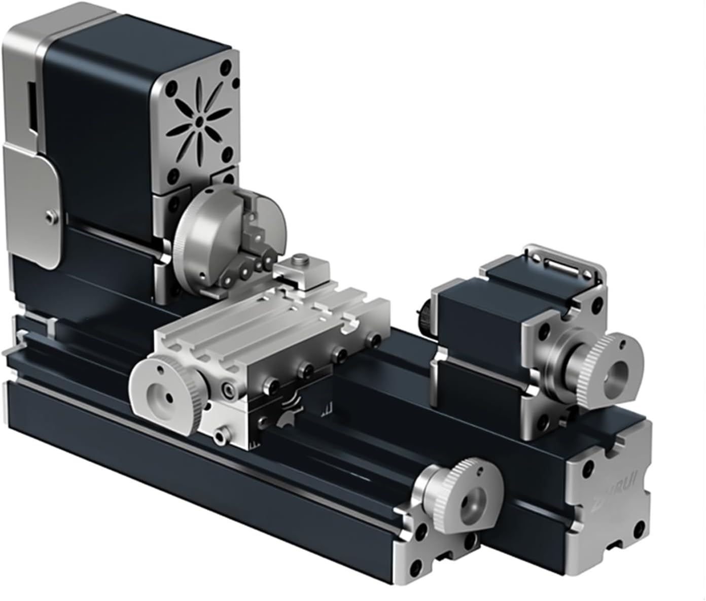 Mini Metall-Drehmaschine 36W 20000U/min, kompakte Tischdrehmaschine für Hobby, Modellbau und Holzbearbeitung, didaktische Mini Drehbank Komplettset-Cottagethub