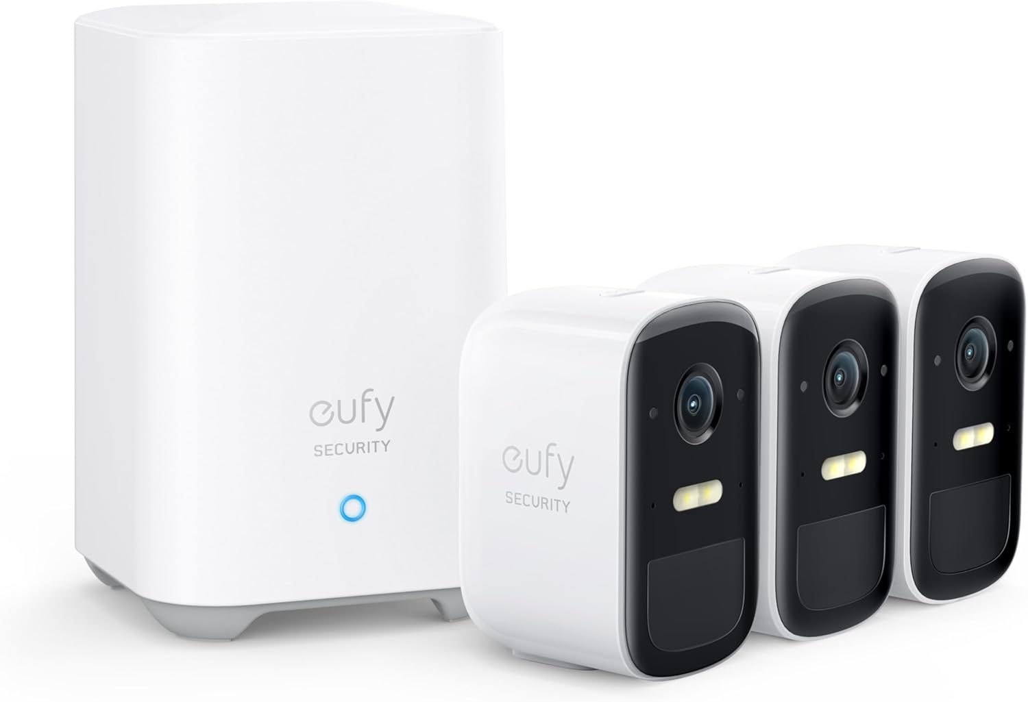 eufy Security eufyCam 2C Überwachungskamera Außen Set, 1080p HD, 180 Tage Akku, IP67 wetterfest, Nachtsicht, HomeKit kompatibel, kabellose Sicherheitskamera ohne Gebühren-Cottagethub
