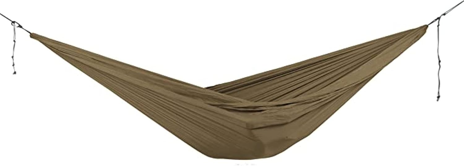 Ticket to the Moon Home Hängematte, Garten Hängematte und Outdoor Hängeliege in Olive Brown, Nylon Hängematte für Garten Terrasse und Freizeit, belastbar bis 300 kg-Cottagethub
