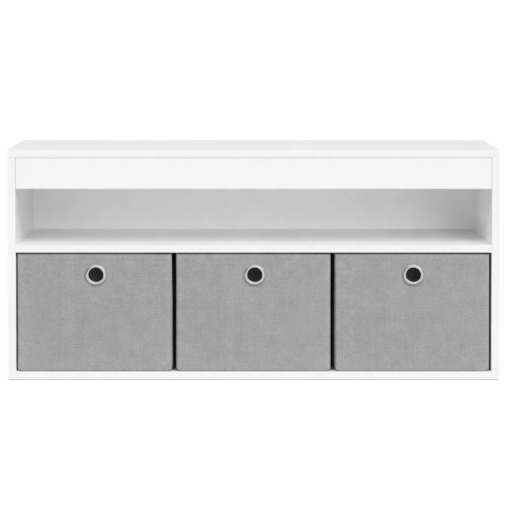 Banc de rangement avec tiroirs amovibles pour entrée et salon