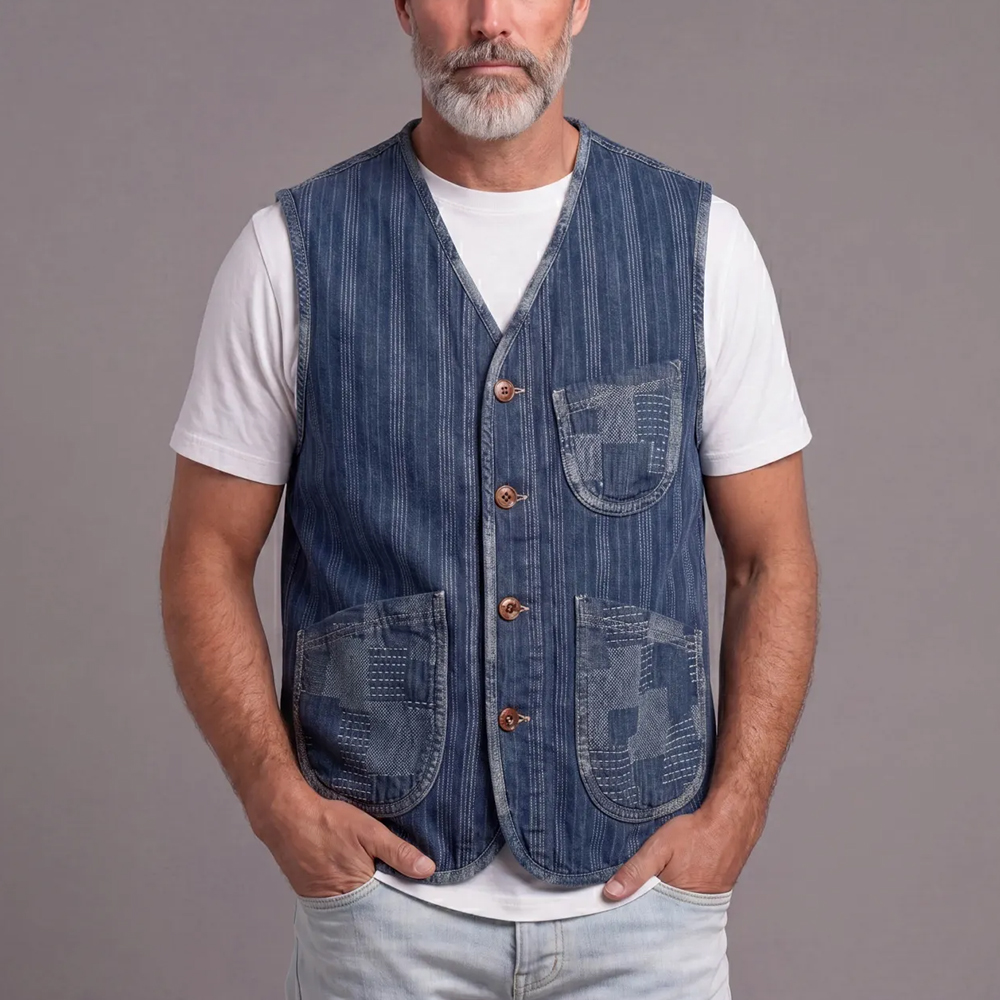 Men's Denim Vest