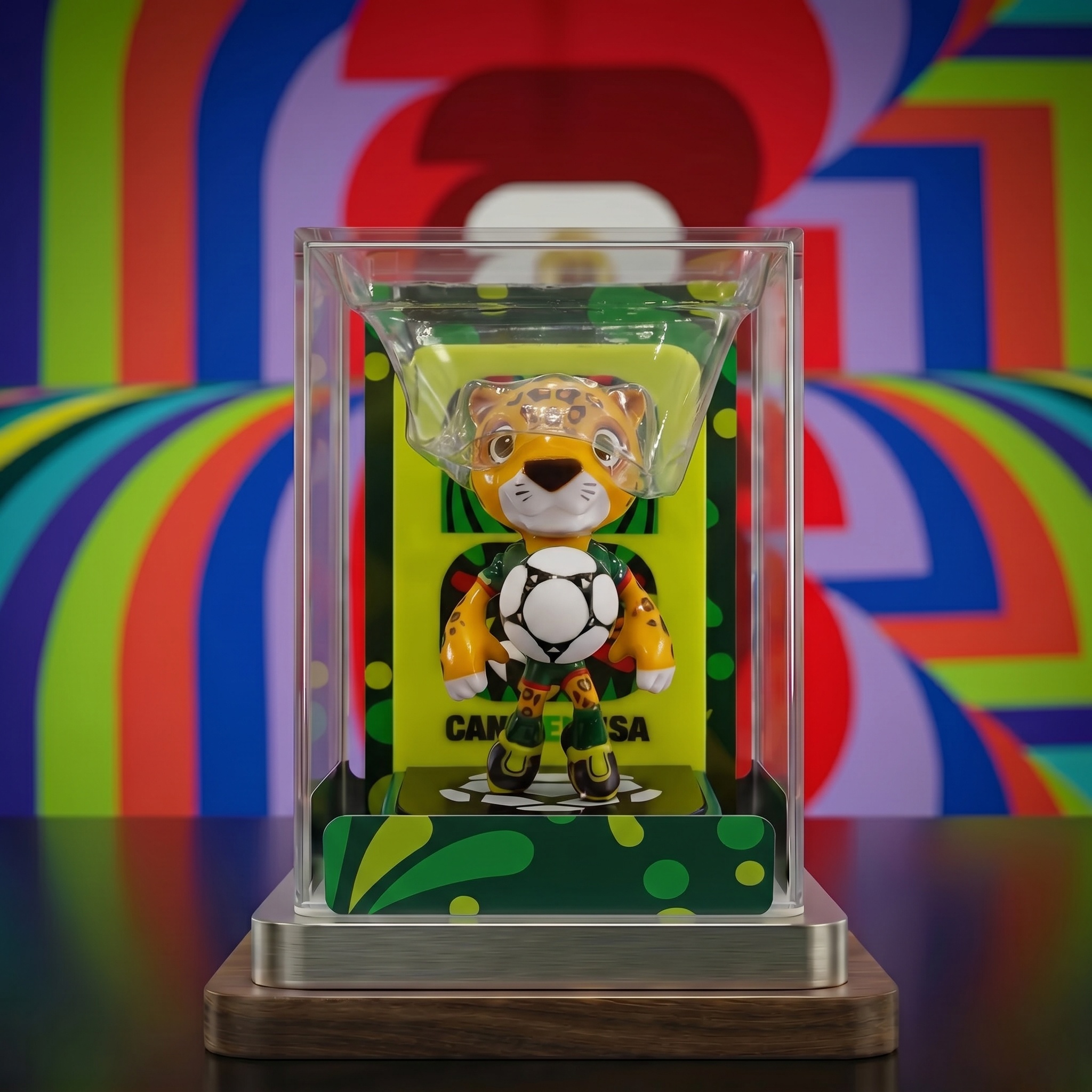 🐆 FIFA World Cup 2026™ Mexico Mascot – Zayu Figurine (2.3in)