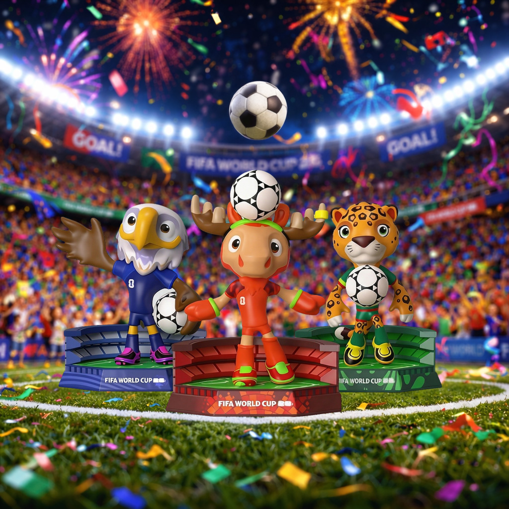 🫎 FIFA World Cup 2026™ Canada Mascot – Maple Figurine (2.3in)