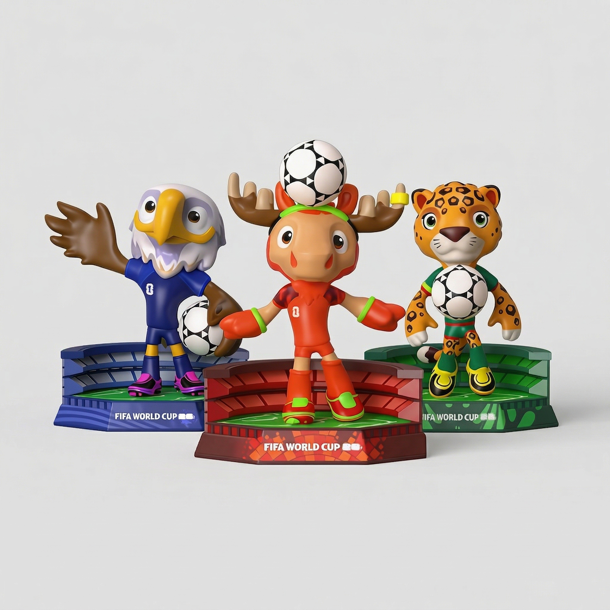 FIFA World Cup 2026™ Official Mascot Mini Figurine Set (2.3in)