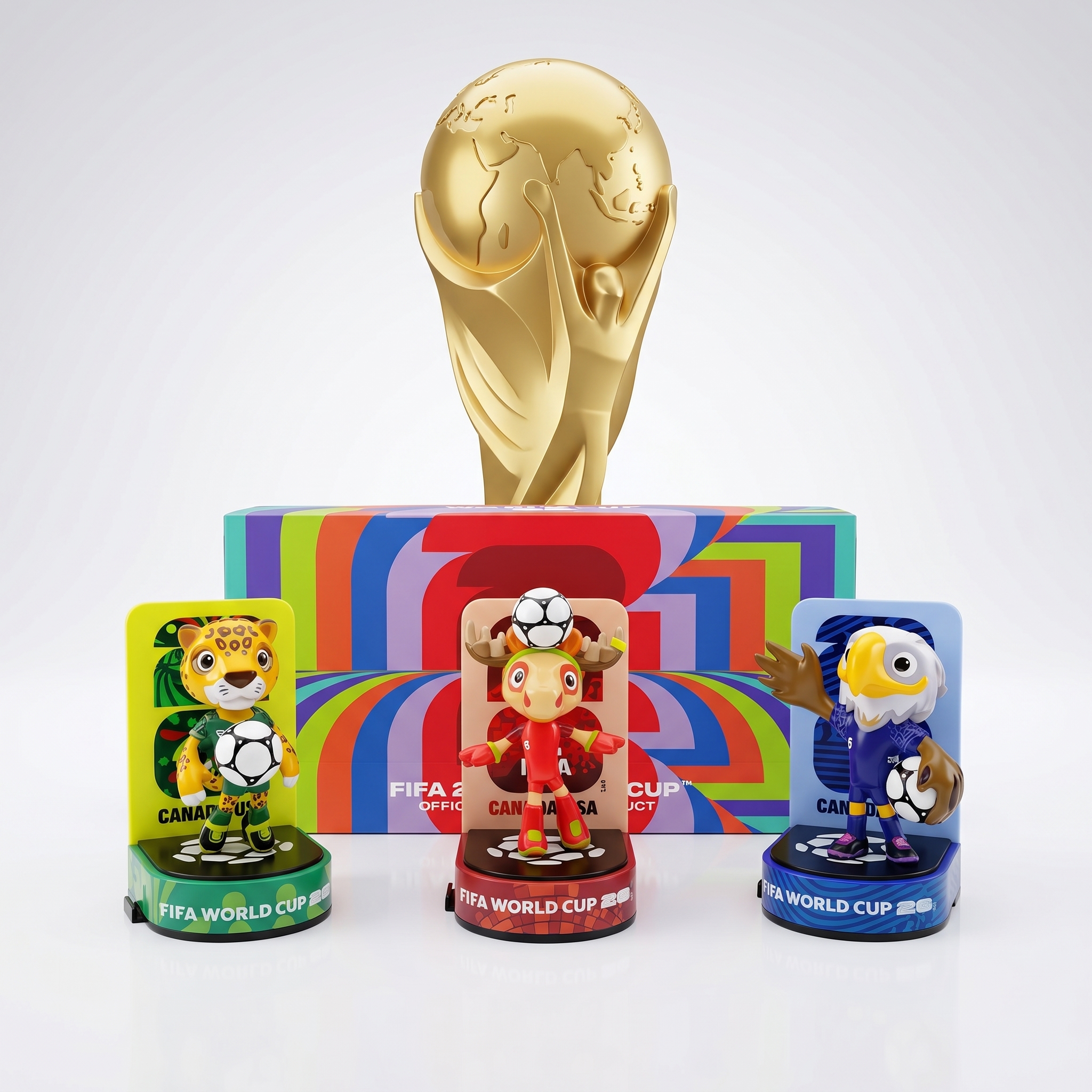 🎁FIFA World Cup 2026™ Official Mascot Mini Figurine Set (2.3in)