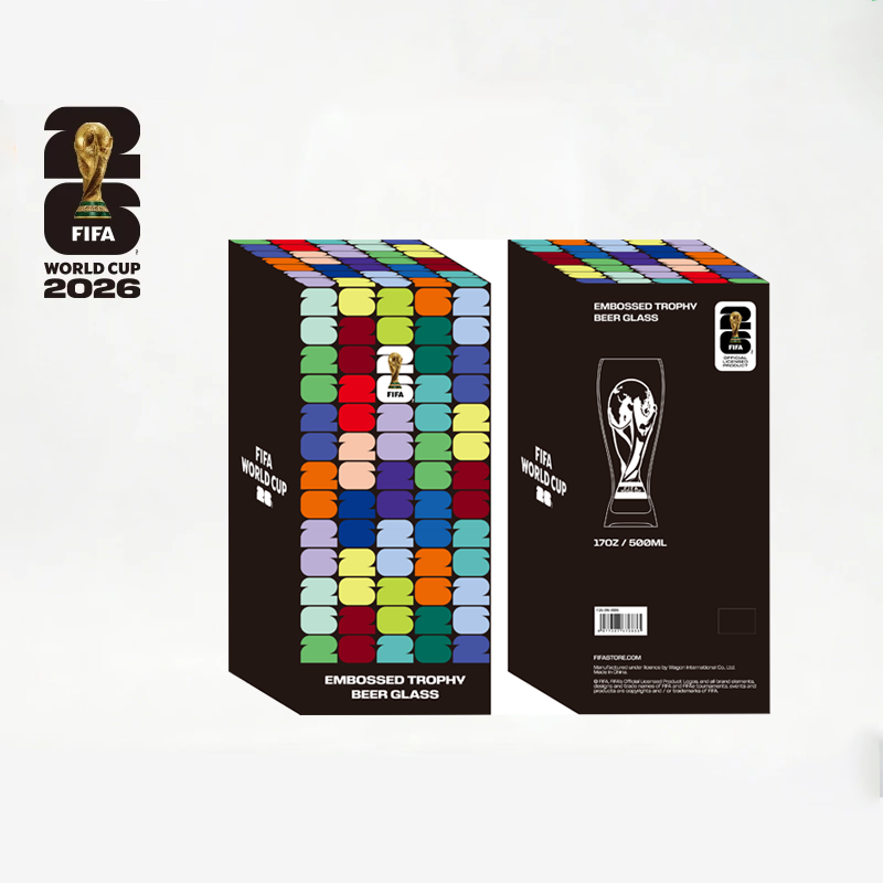 Official FIFA World Cup 2026 Edition -11oz Trophy Beer Glass​ - A Historic, Once-in-a-Lifetime Collector’s Item - Durable & Elegant, its Perfect for Everyday Enjoyment of Your Favorite Beers