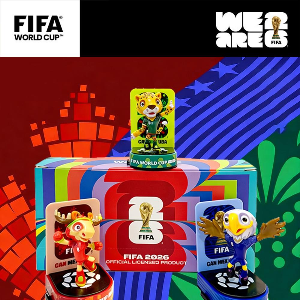 【Official FIFA Licensed】 2026 FIFA World Cup Mascot Collection Set (Canada Maple, Mexico Zayu, USA Clutch, 3 Pcs/Set, 6cm/2.36inch) Collectible Soccer Figurine Model Fan Memorabilia Gift