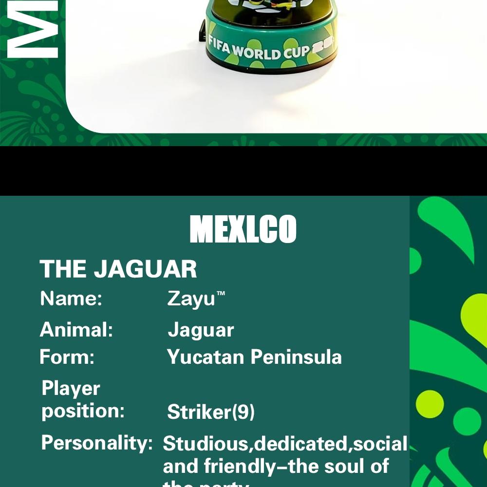 【Official FIFA Licensed】 2026 FIFA World Cup Mascot Collection Set (Canada Maple, Mexico Zayu, USA Clutch, 3 Pcs/Set, 6cm/2.36inch) Collectible Soccer Figurine Model Fan Memorabilia Gift